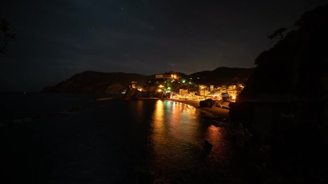 Monterosso al Mare, Liguria, Italy, Cinque Terre, time laps