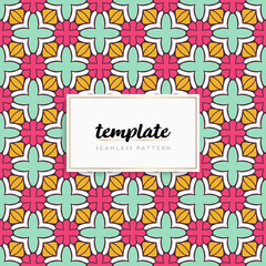 Fototapeta premium Background mandala seamless pattern vector