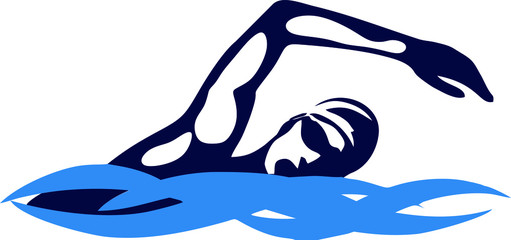 Swimming competition, swimmer, swimming pool logo vector