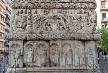 Figurative reliefs on the Arch of Galerius in Thessaloniki, Greece