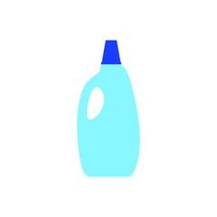detergent bottles on white background
