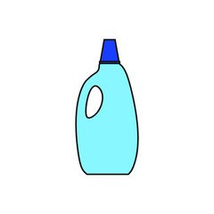 detergent bottles on white background