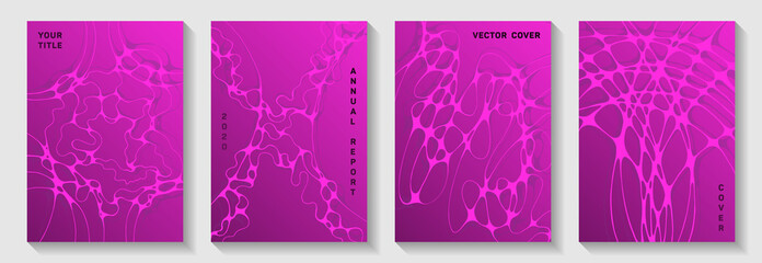 Fashionable dj party posters. Rounded curve lines blockchain backgrounds. Subtle banner vector layouts. Disco party posters and banners fluid wavy graphic design.