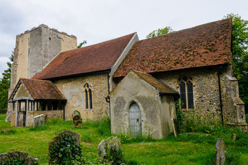 Fototapeta na wymiar All Saints & St.Margarets Church, Chattisham, Suffolk