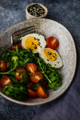 Keto eating concept