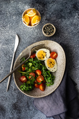Keto eating concept