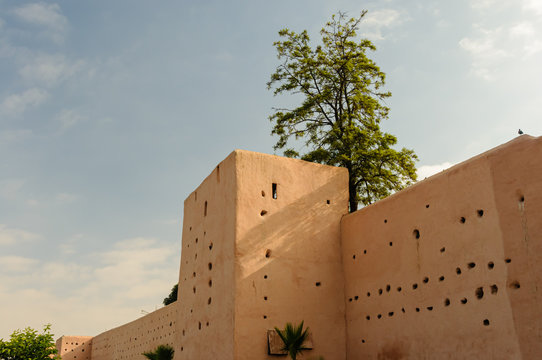 Ramparts walls in Marrakech, Morocco