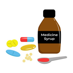 Medicine Vector Set Illustration
