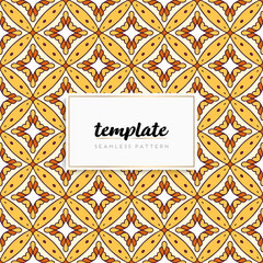 Background mandala seamless pattern vector