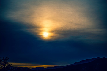 orange sunrise