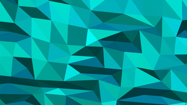 Abstract polygonal background. Modern Wallpaper. Dark Turquoise vector illustration