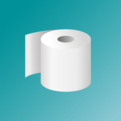 toilet paper. icon, vector illustration