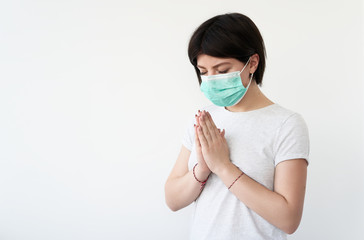 Nurse wearing respirator mask holding a positive blood test result for the new rapidly spreading Coronavirus, originating in Wuhan, China