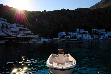 Crete island: Loutro village.