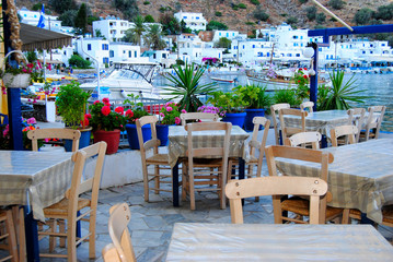 Crete island: Loutro village.