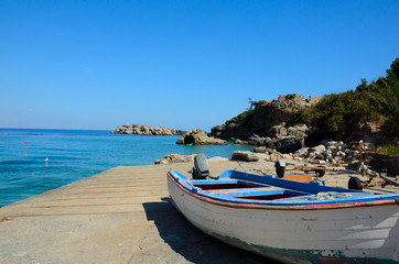Fototapeta na wymiar Crete island: Loutro village.