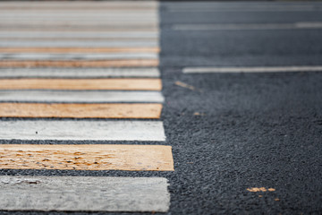 Fototapeta premium Crosswalk across the road in the city