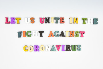 World fight together the pandemic flat design coronavirus outbreak.