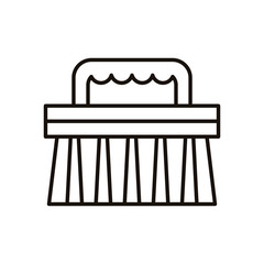 handle brush cleaning line style