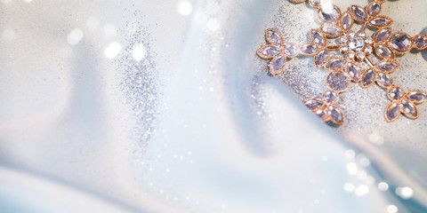 Winter background with snowflakes, Greeting card for Christmas and New Year