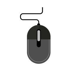 mouse computer device flat style