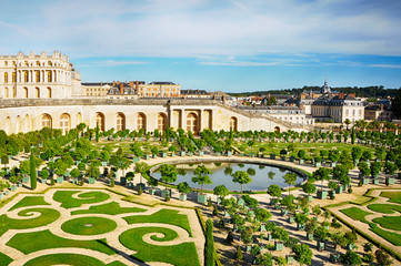VERSAILLES, FRANCE September 10, 2016: Garden of Versailles
