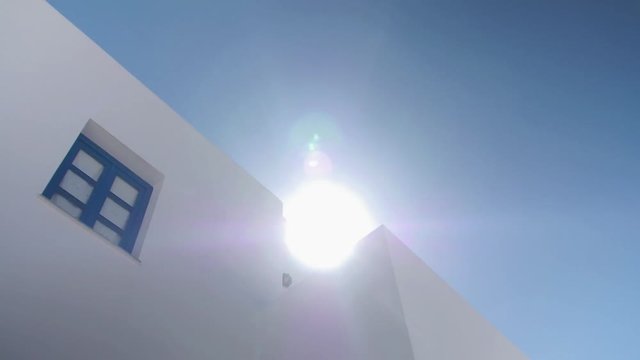folegandros greece island sun sky white house
