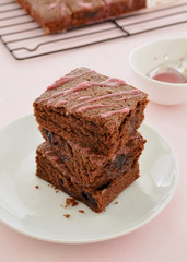 Cherry chocolate brownies