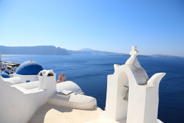 Beautiful View of Oia on Santorini Island, Greece
