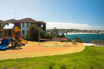 Coronavirus, closed playground, Sydney Australia