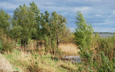 Spring high water on the Irtysh River