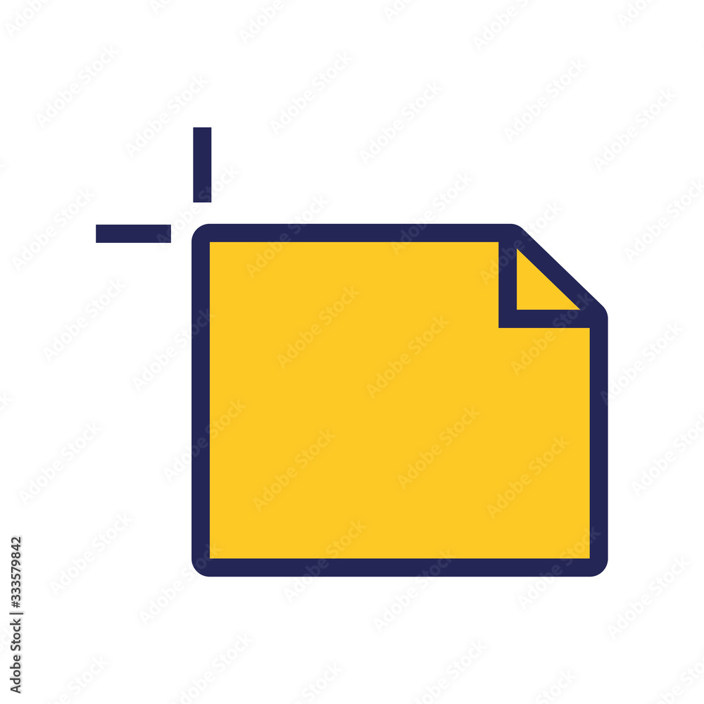Poster document file paper line and fill style icon