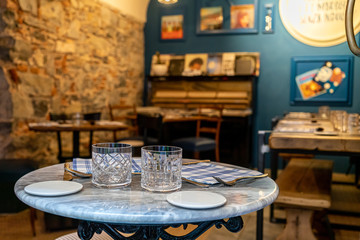 table in restaurant