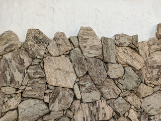 Natural stone wall, copy space - structures as background