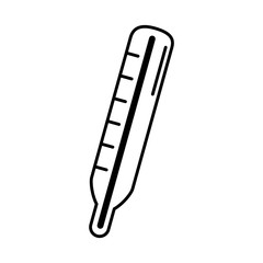 virus covid 19 pandemic thermometer temperature hot line style icon