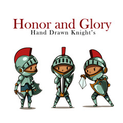 set of cartoon characters