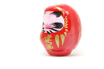 Japanese Daruma Doll White Background