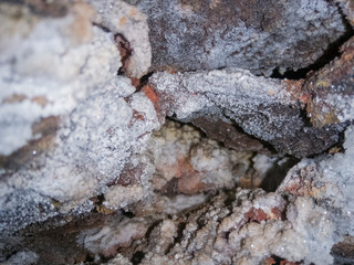 formaciones geológicas en una gruta o caverna