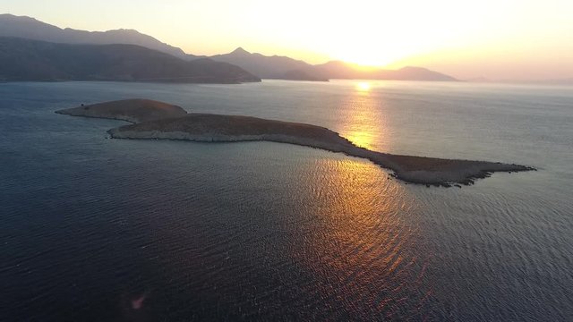 sunrise from palamutbuku datca mugla turkey