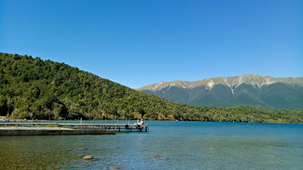 Fototapeta premium Beautiful landscape around lake Rotoiti New Zealand
