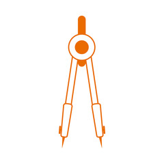 geometric compass tool home education line color style icon