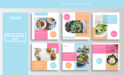 Social media insta feed post template
