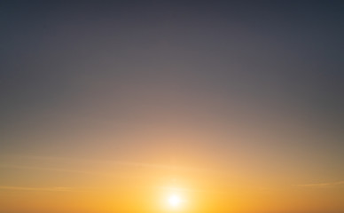 Abstract amazing Scene of stuning Colorful sunset with Moving clouds background in nature and travel concept, wide angle shot Panorama shot.