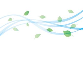 葉　ウェーブ　波