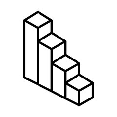 statistics bars line style icon