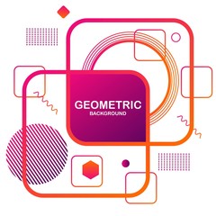 Creative geometric. Trendy gradient shapes composition.Applicable for Covers, Voucher, Posters, Flyers and Banner Designs. Eps10 vector.