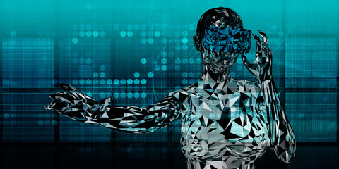 Futuristic Virtual Reality Background