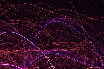 Pink Lights at Night