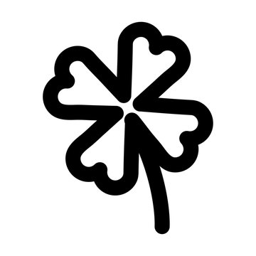 clover poker symbol line style icon