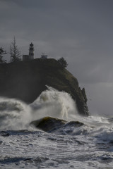 Fototapeta na wymiar Storm watching on the Washington Coast
